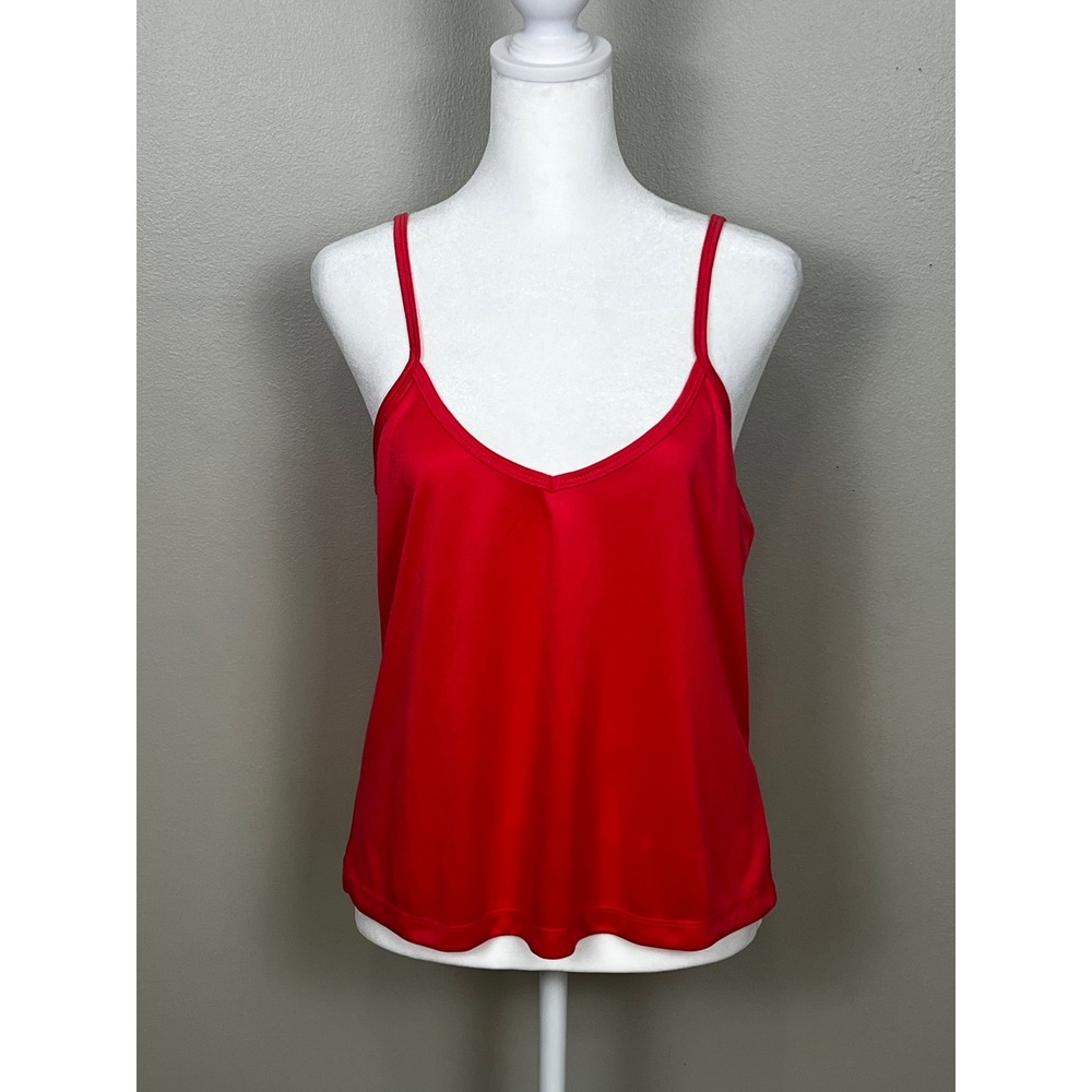 Pink Neck Spaghetti Strap Camisole Top Size Large VANTK114E18